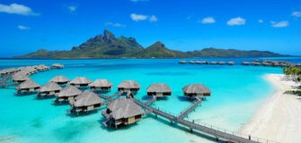 overwater bungalows in bora bora at four seasons