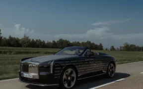 Rolls-Royce Project Nightingale prototype driving during its 2026 global testing programme.