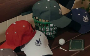 Gleneagles hotel baseball caps from the hotel’s official shop.