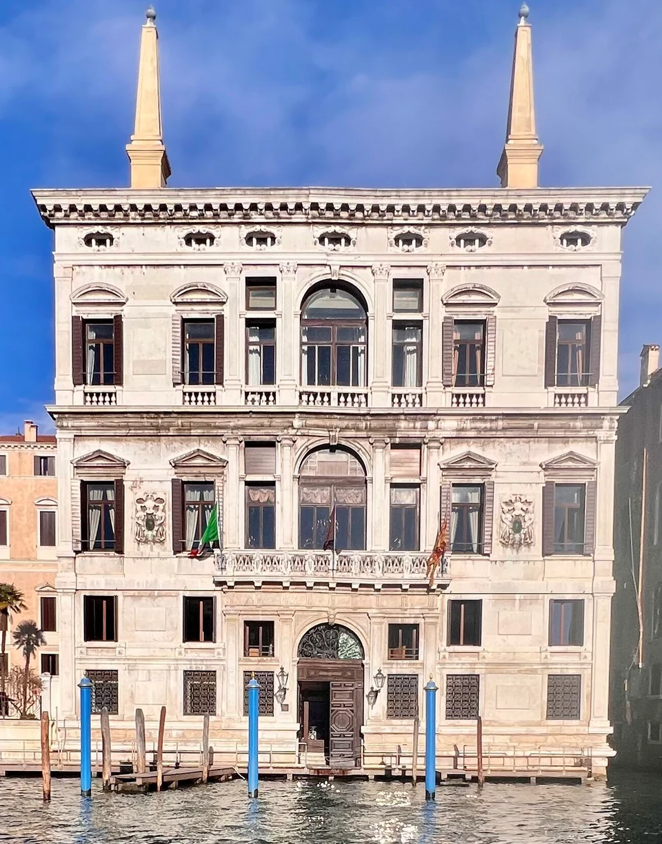 Palazzo Papadopoli on the Grand Canal, the building housing Aman Venice.