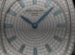 Patek Philippe Gondolo Ladies First Joaillerie 7043/250G-001 in white gold, diamond-set dial and blue topaz hour markers, with peacock-blue strap.