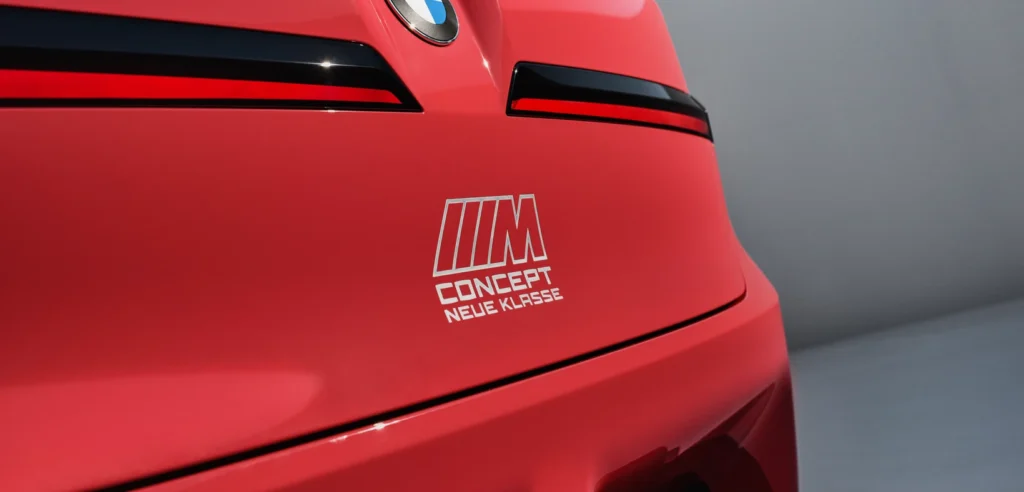 BMW M Concept Neue Klasse in daylight, previewing BMW M’s electric Neue Klasse performance architecture.